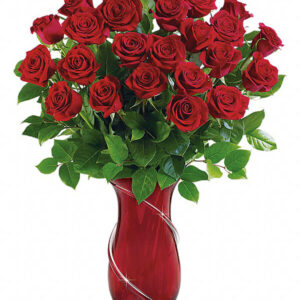 Luxury Bouquet con 24 Rose Rosse – Eleganza e Passione