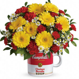 Luminous Intensity – Bouquet Giallo e Rosso a Tonalità Solare