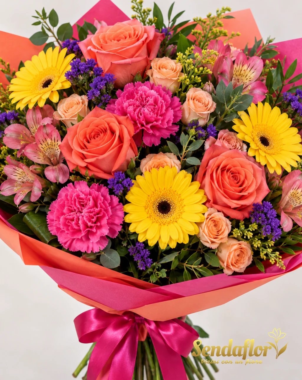 Bouquet del fiorista – Fiori dai colori vivaci