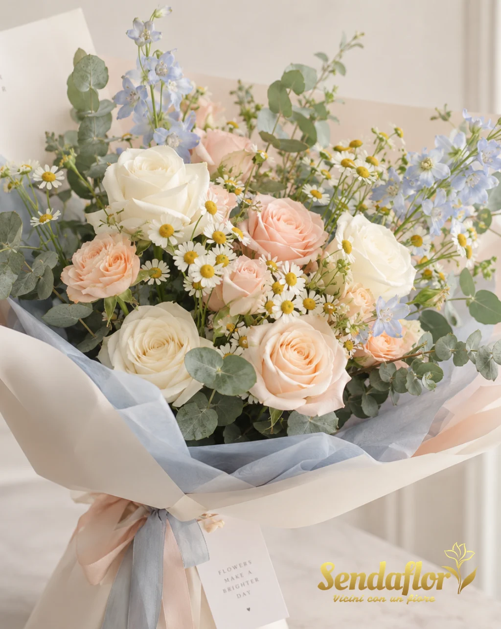 Bouquet del fiorista – Fiori nei toni delicati