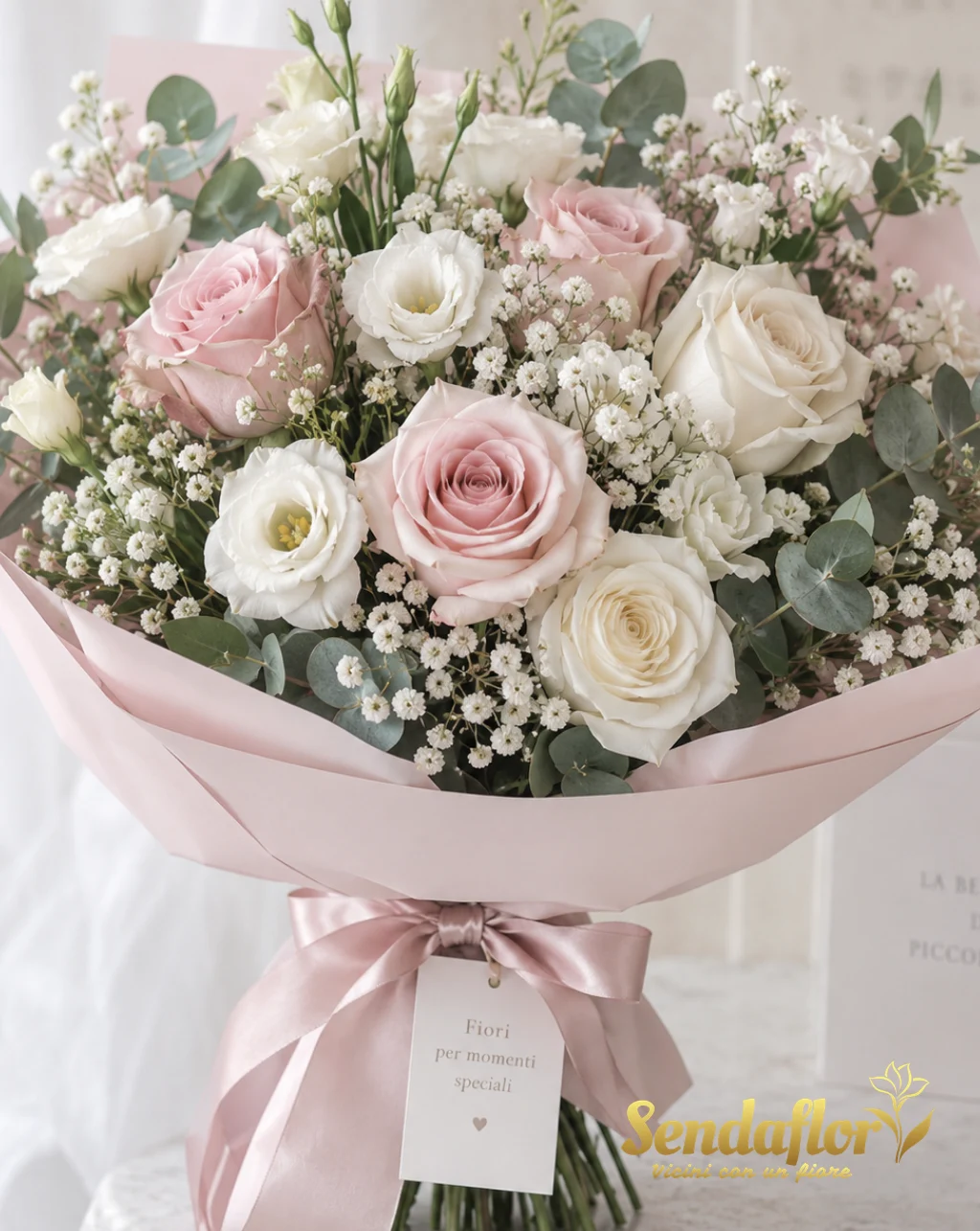Bouquet del fiorista – Fiori nei toni delicati