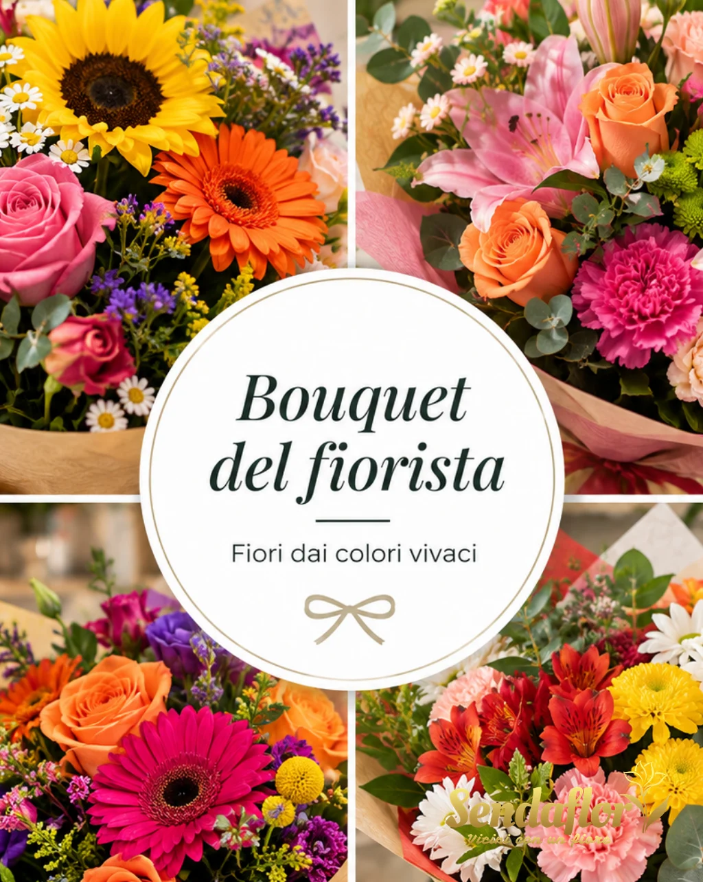 Bouquet del fiorista – Fiori dai colori vivaci