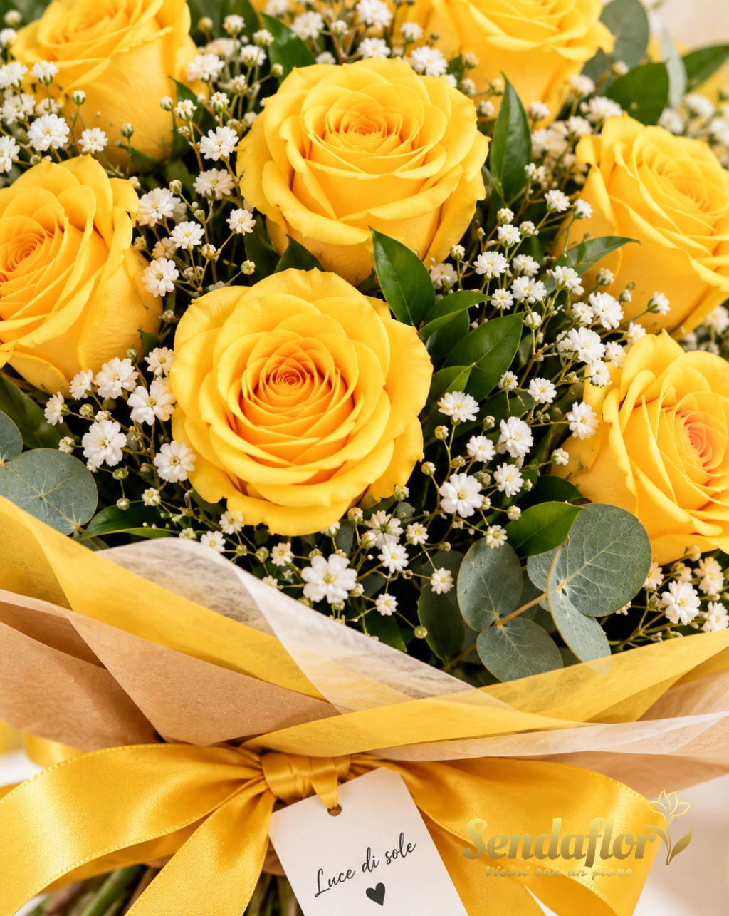 Luce di sole – Bouquet di rose gialle