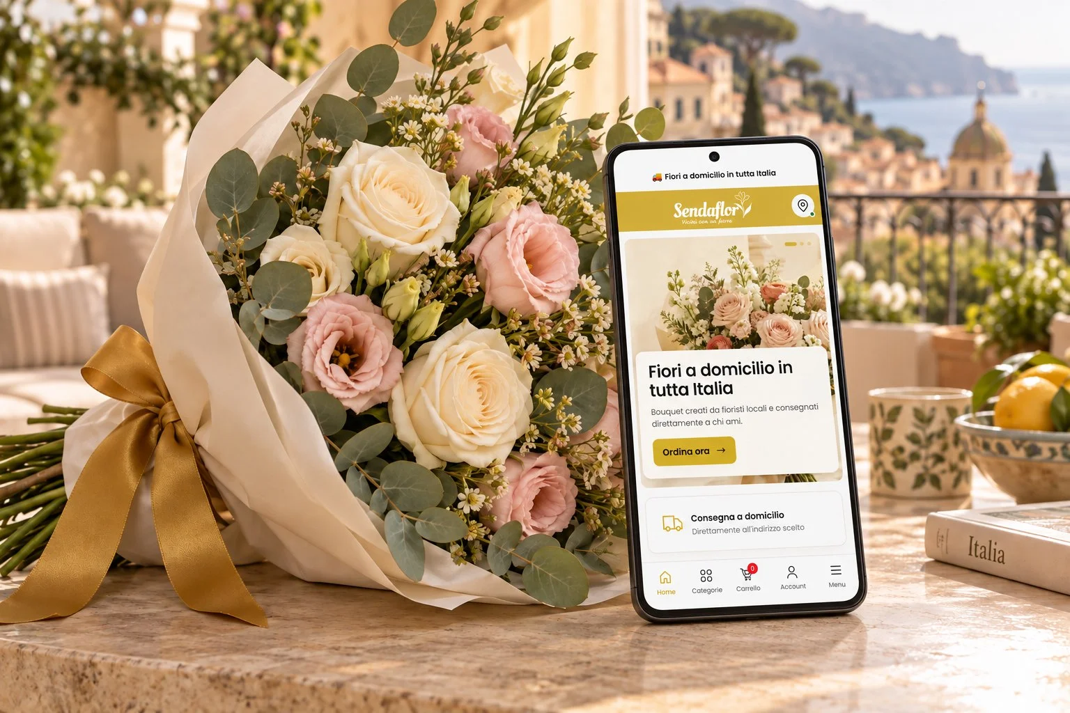 Ya está aquí la app de Sendaflor: flores a domicilio en Italia